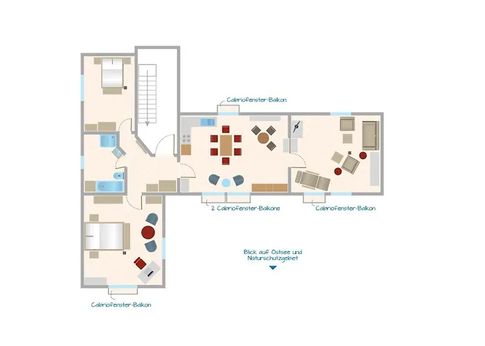 Traumblick Und Komfort - Lichtdurchflutete 85 Qm Nahe Suedstrand Inklusive Schwimmbad Und Sauna Im Ahoi Sellin غورين